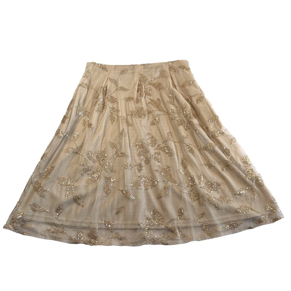 New York and Company Y2K Fairy Sequined Mesh Maxi Skirt Sz L Coquette Festival - Picture 2 of 9